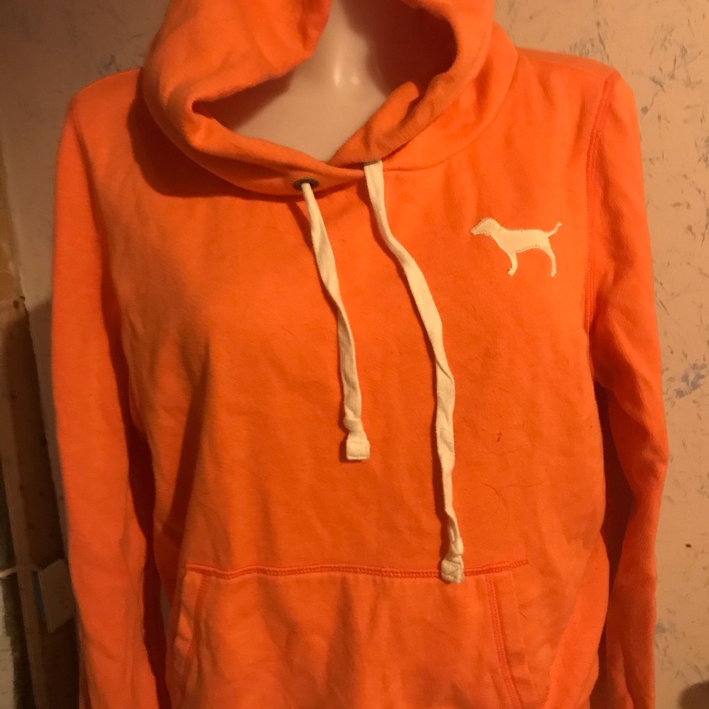 Pink hooded sweatshirt